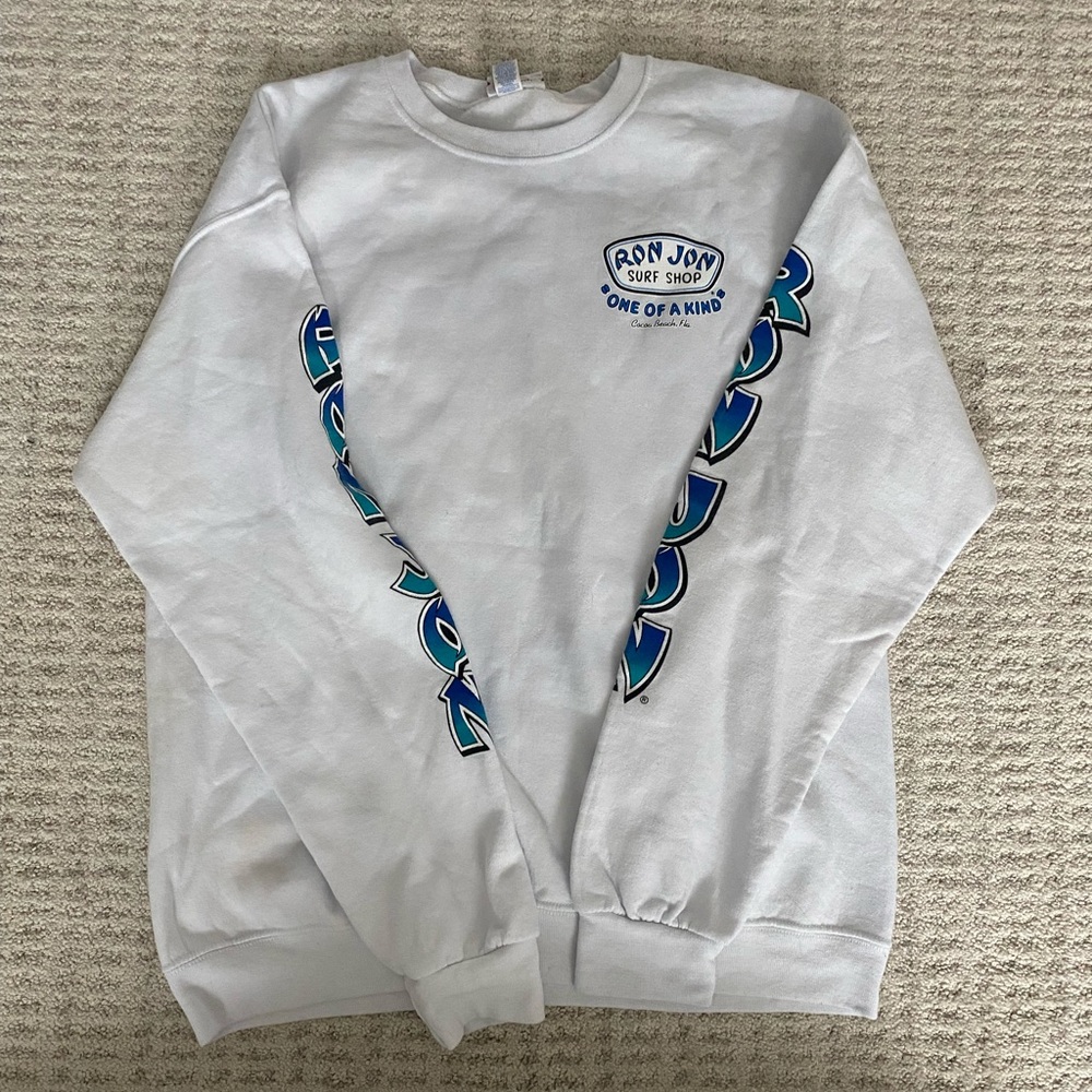 Ron Jon White Surfing Pullover